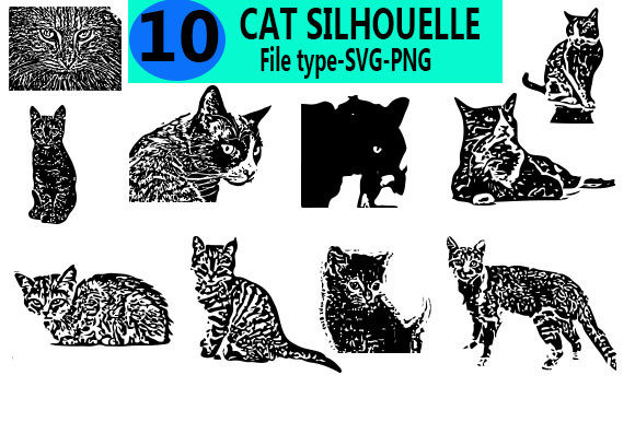 Cat Silhouette Bundle Review for Embroidery Projects
