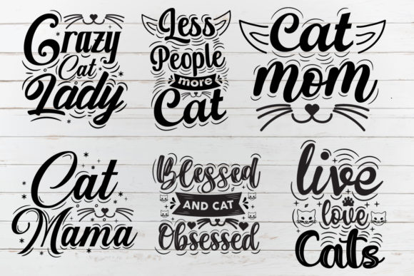 Cat Typography Quotes Svg Bundle Review
