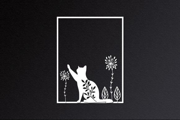Cat Wall Floral Design Svg Review