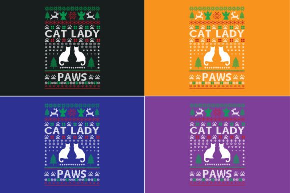 Cats Everybody Ugly Christmas Cat Tshirt Review
