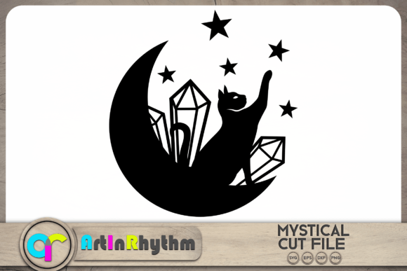 Celestial Cat in Moon SVG Review
