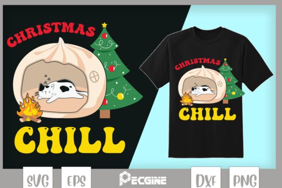 Christmas Chill Cat Camping Embroidery Design Review