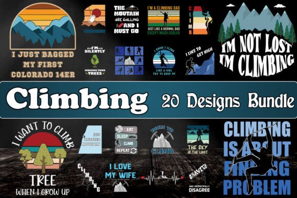 Climbing Bundle SVG 20 Designs Review