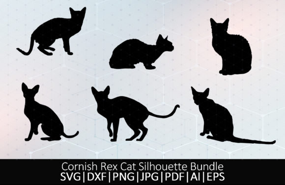 Cornish Rex Cat Silhouette Bundle SVG Review