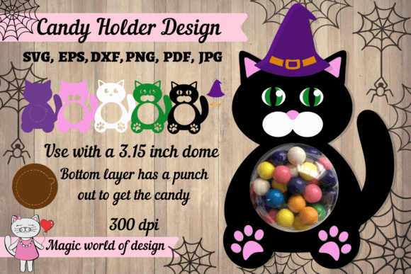 Halloween Cat Candy Holder SVG Review