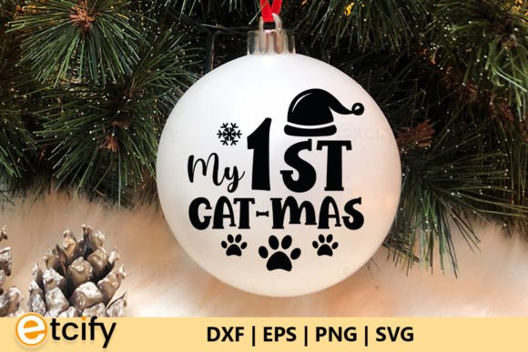 My 1st Cat-mas Round SVG Review