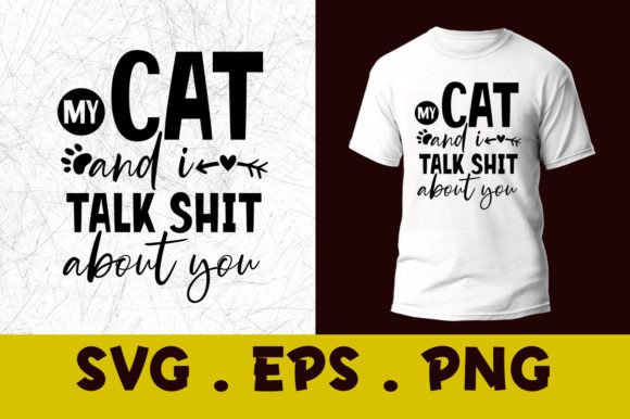 My Cat and I Talk_Svg Vector Review