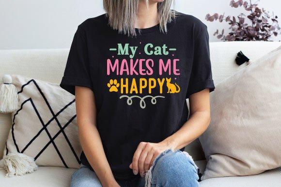 My Cat Makes Me Happy SVG Review for Embroidery Projects