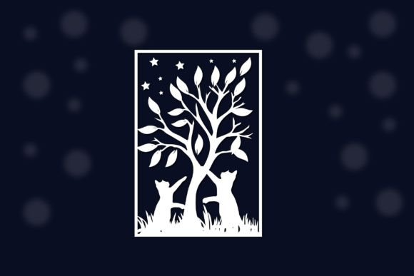 Night Sky Cat and Tree Svg Design Review