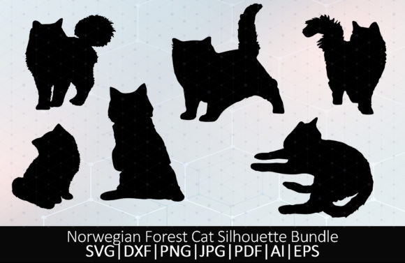 Norwegian Cat Silhouette Bundle SVG Review