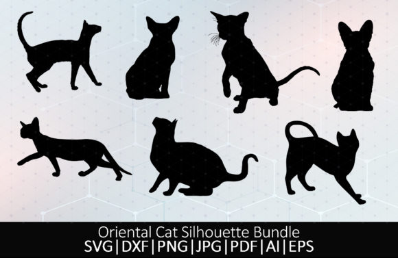 Oriental Cat Silhouette Bundle SVG Review