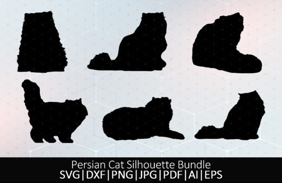 Persian Cat Silhouette Bundle SVG Review