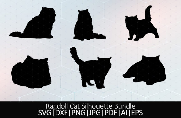 Ragdoll Cat Silhouette Bundle SVG Review