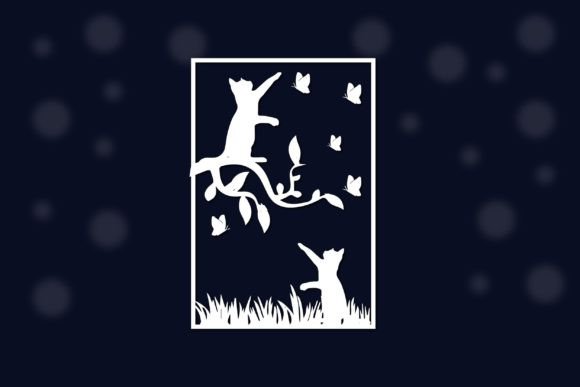 Small Garden and Cat Night Sky Svg Review