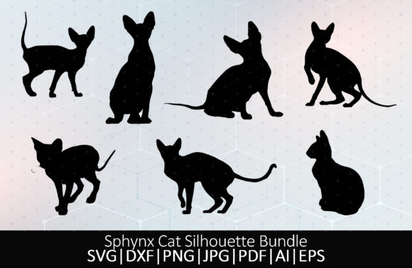 Sphynx Cat Silhouette Bundle SVG Review